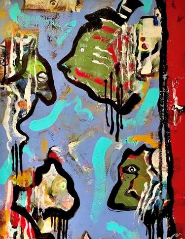 Original Abstract Expressionism Abstract Paintings by Martin Stephen