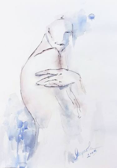Original Abstract Body Painting by Lily Yakupova