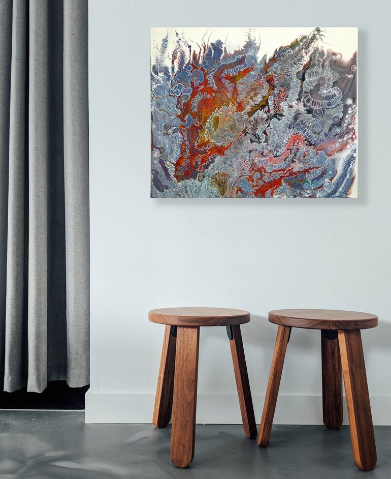 Original Abstract Expressionism Abstract Painting by Mahashki Nf