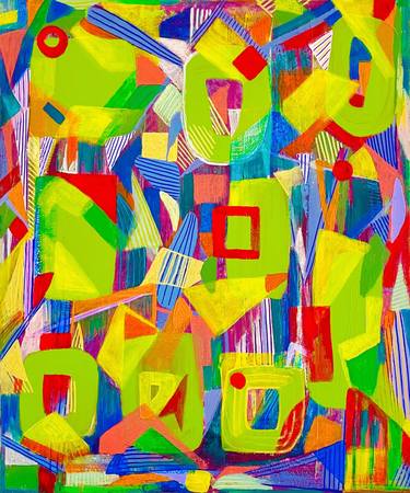 Original Pop Art Abstract Paintings by Nan Zhao