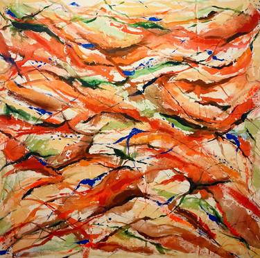 Original Fine Art Abstract Painting by Nan Zhao