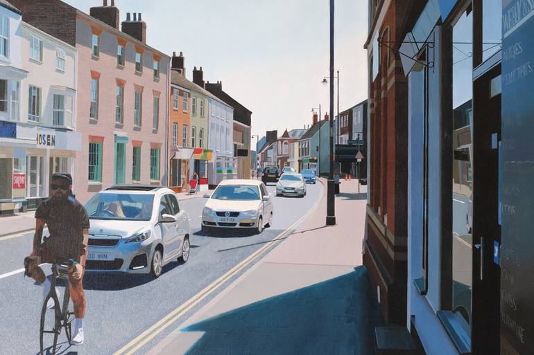 Original Photorealism Architecture Painting by Kev Oldham