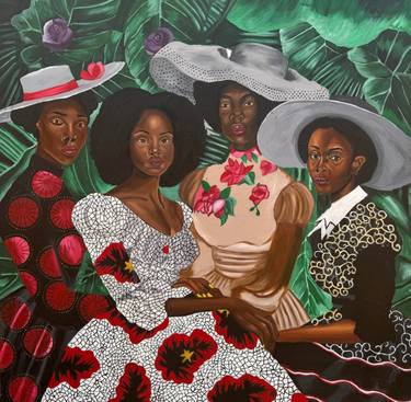 Original Abstract Women Paintings by Olaosun Oluwapelumi