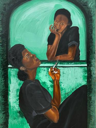 Original Abstract Expressionism Portrait Paintings by Olaosun Oluwapelumi