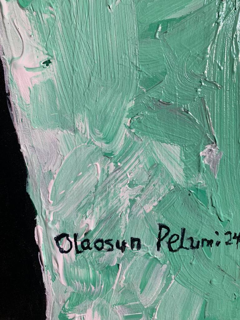 Original Abstract Expressionism People Painting by Olaosun Oluwapelumi