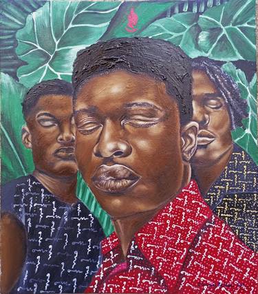 Original Contemporary People Painting by Olaosun Oluwapelumi