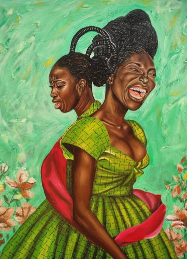 Original Contemporary People Painting by Olaosun Oluwapelumi