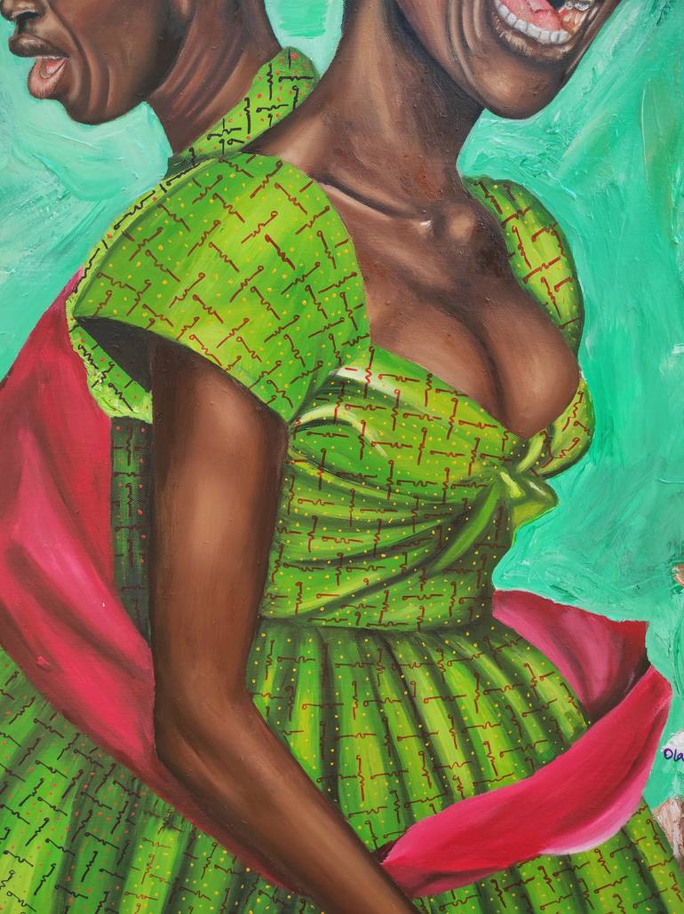 Original Contemporary People Painting by Olaosun Oluwapelumi