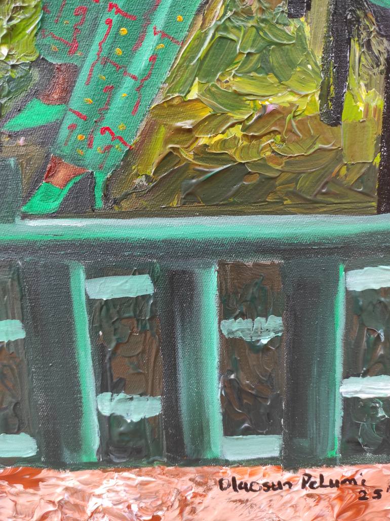 Original Abstract Expressionism People Painting by Olaosun Oluwapelumi