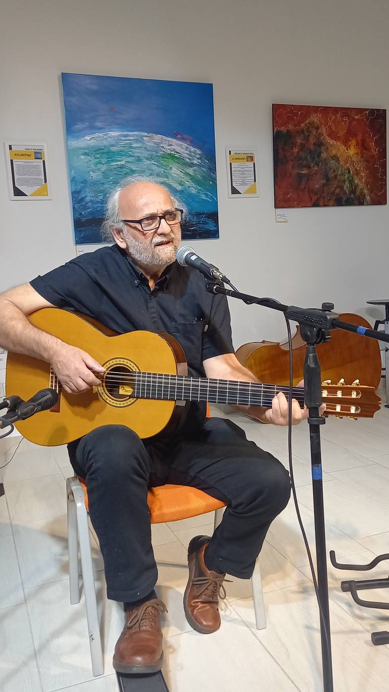 Original Abstract Painting by Kálmán Nagy