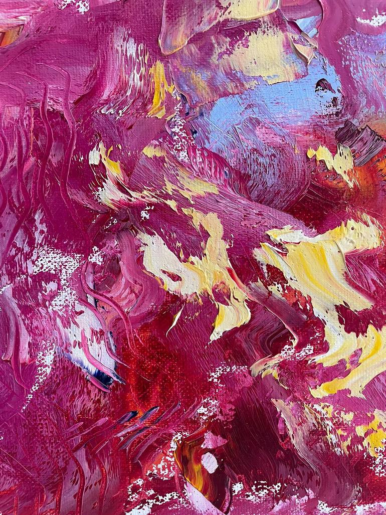 Original Abstract Expressionism Abstract Painting by Lya Helia