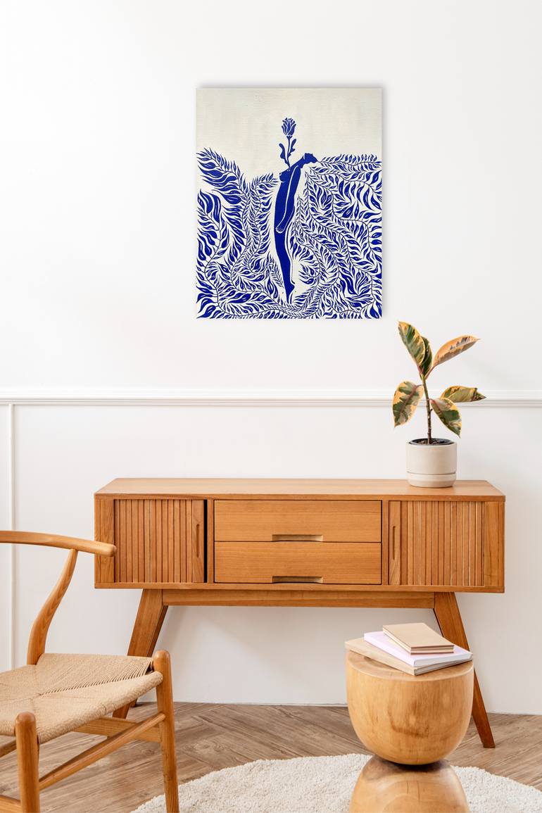 Original Minimalism Fantasy Painting by Lya Helia