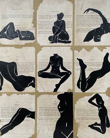 Original Contemporary Body Mixed Media by Lya Helia