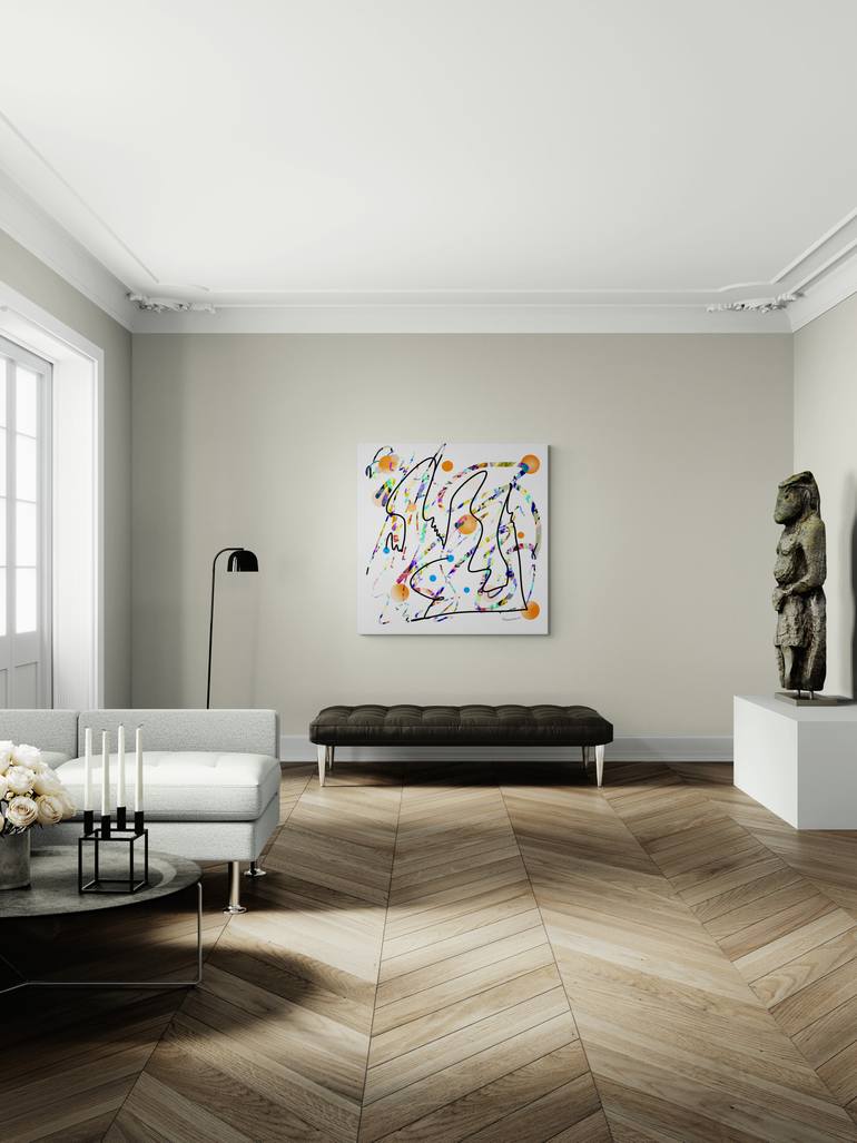 Original Geometric Abstract Digital by Lya Helia