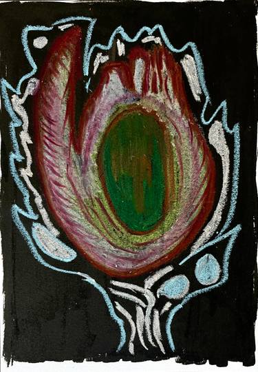 Original Surrealism Abstract Mixed Media by Lya Helia