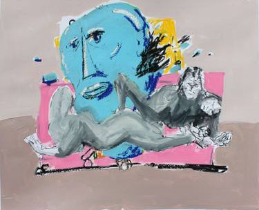 Original Expressionism People Painting by Emad Norouzi