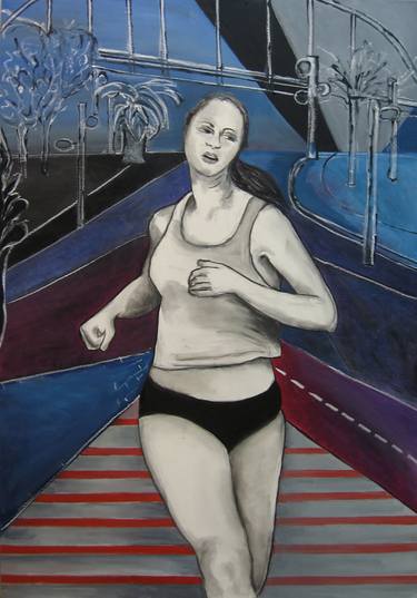 Original Expressionism Sport Paintings by Irit Epstein
