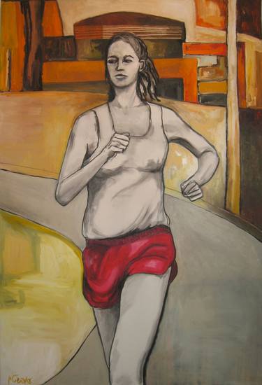 Original Expressionism Sport Paintings by Irit Epstein