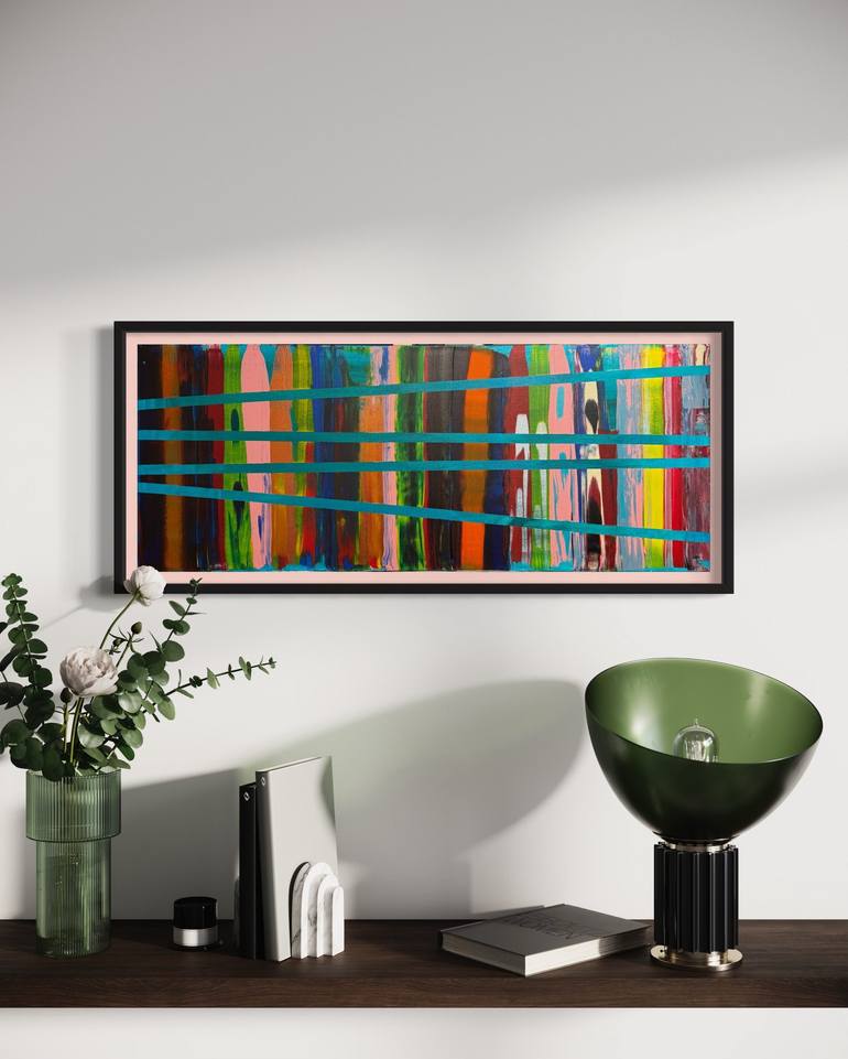 Original Art Deco Abstract Painting by Sanchit Bhatnagar