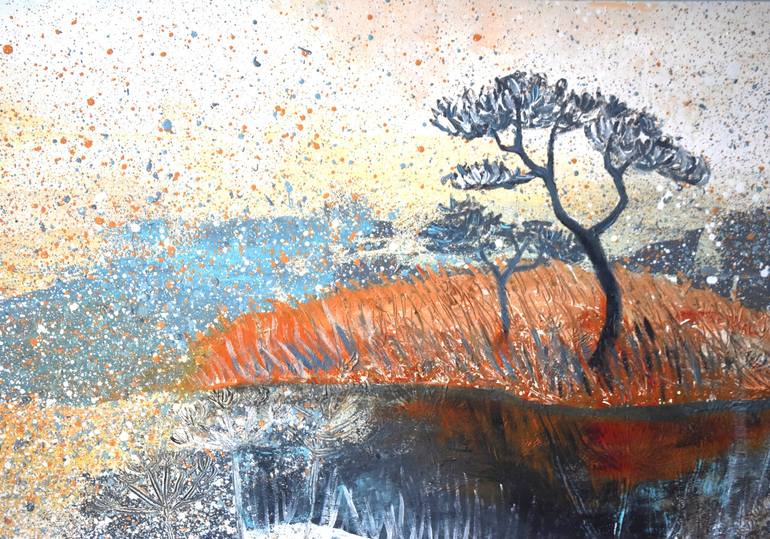 Original Impressionism Landscape Painting by Lelde Brake-Klaverī