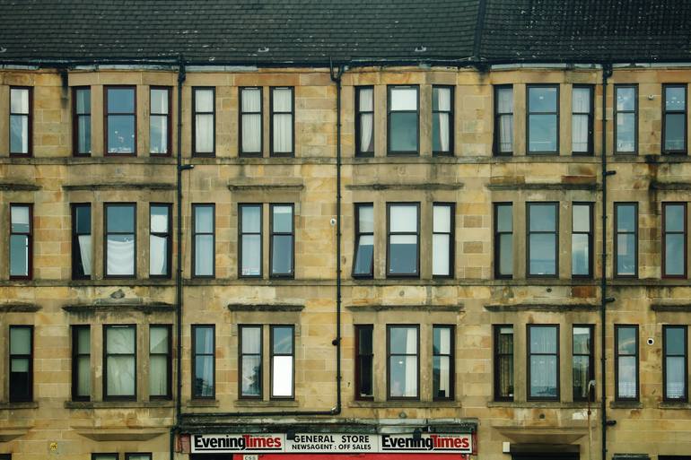 Glasgow Tenements Ibrox Photography - Print