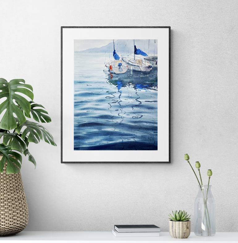Original Contemporary Seascape Painting by Katja Vollmer