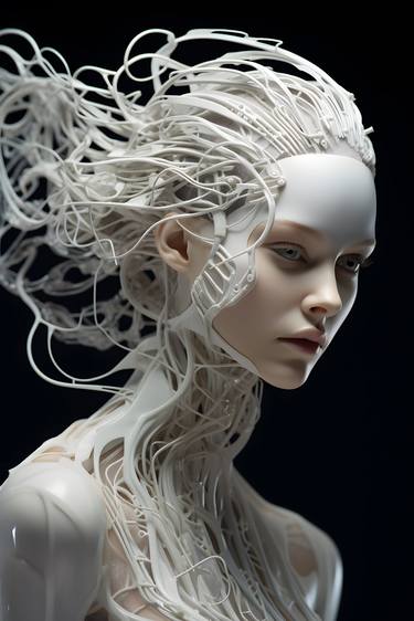 Marla - Biomechanical Cyborg - AI Art - Limited Edition thumb
