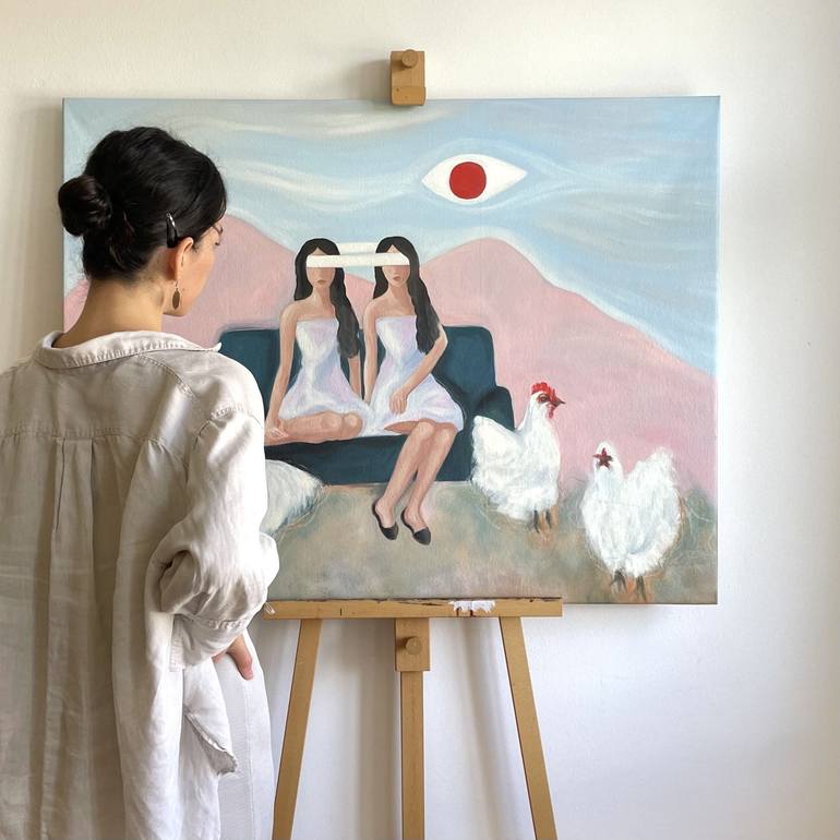 Original Contemporary Animal Painting by Teuta Pashnjari