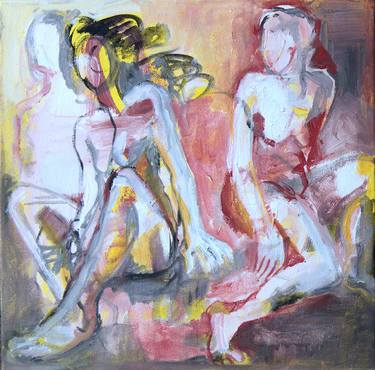 Original Abstract Expressionism Women Paintings by Irena Dimovska