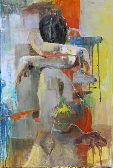 Original Abstract Expressionism Women Paintings by Irena Dimovska