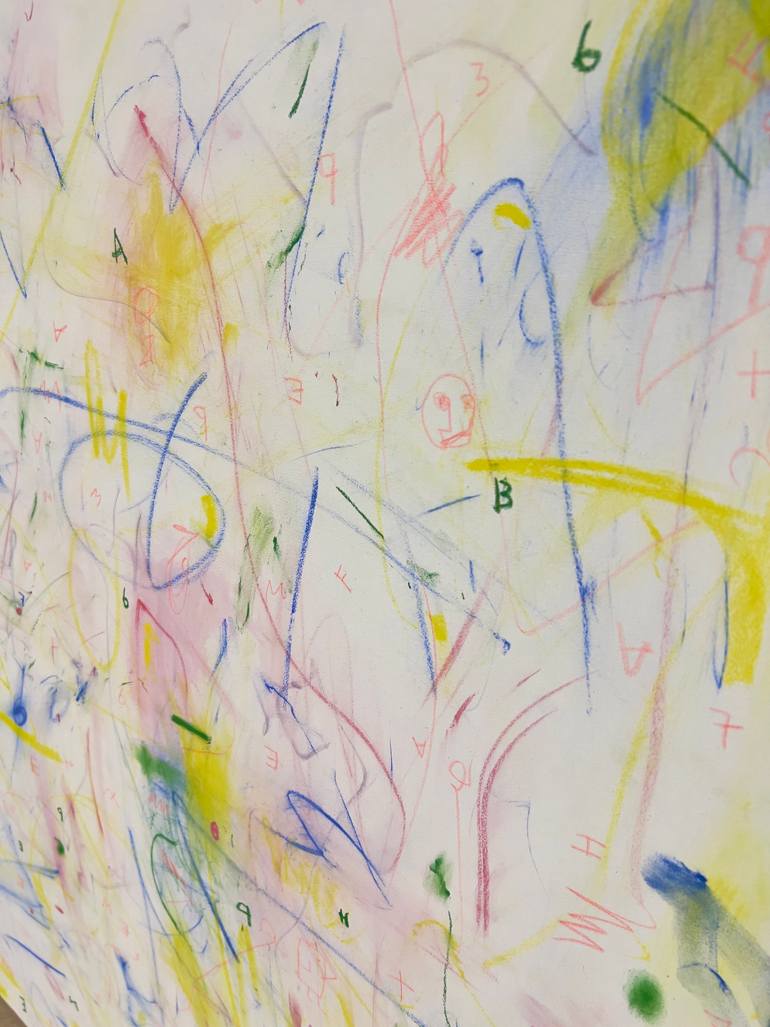 Original Abstract Expressionism Abstract Painting by Francesco Moscolo Andreotti