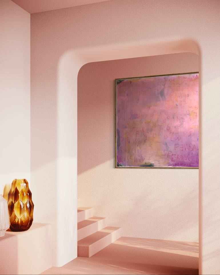 Original Abstract Painting by Francesco Moscolo Andreotti