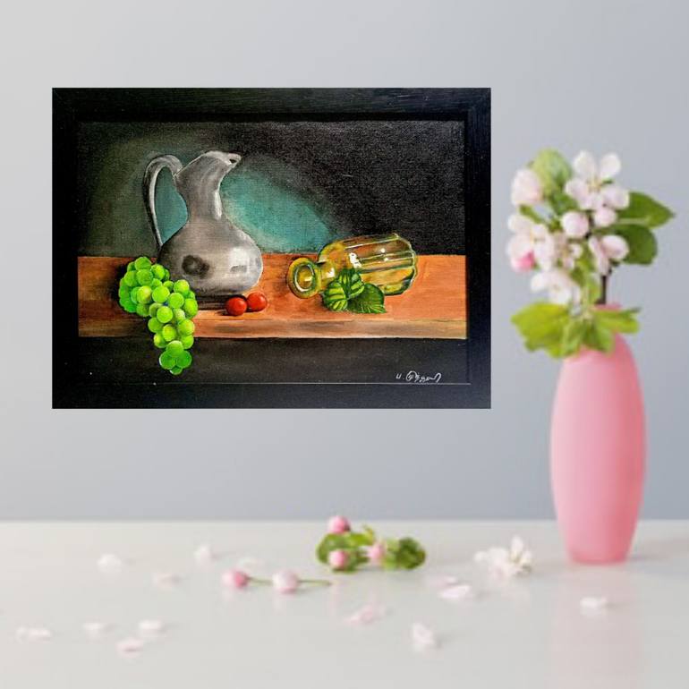 Original Realism Still Life Painting by Mag Paintings