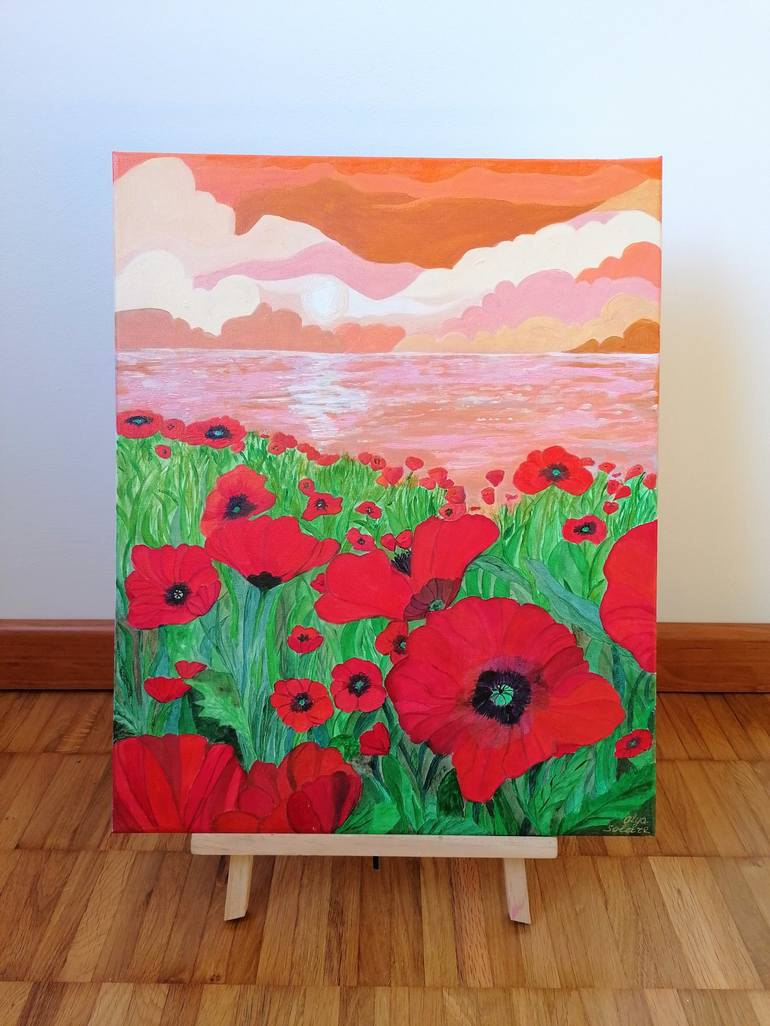 Original Floral Painting by Olya Solare