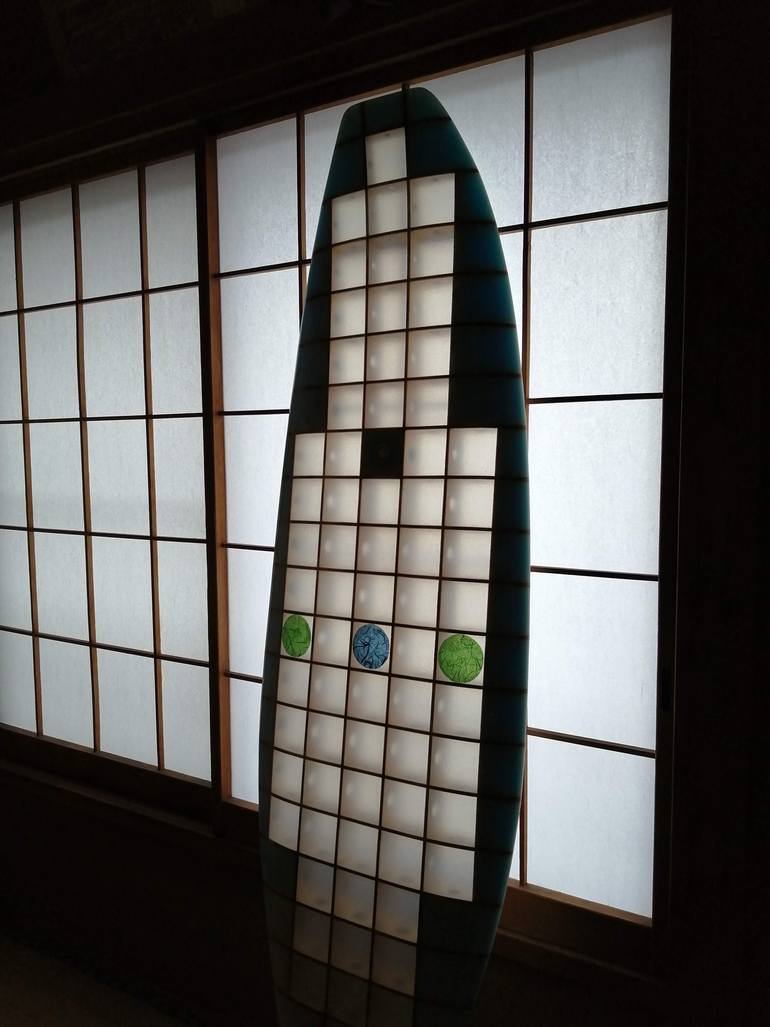 Original Abstract Beach Collage by Naohiko Shindoh