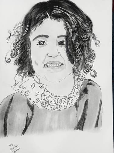 Print of Portrait Drawings by Ravi verma