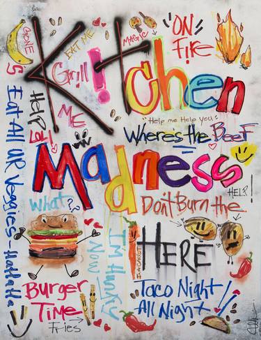 Original Abstract Food & Drink Mixed Media by Filippo Ioco
