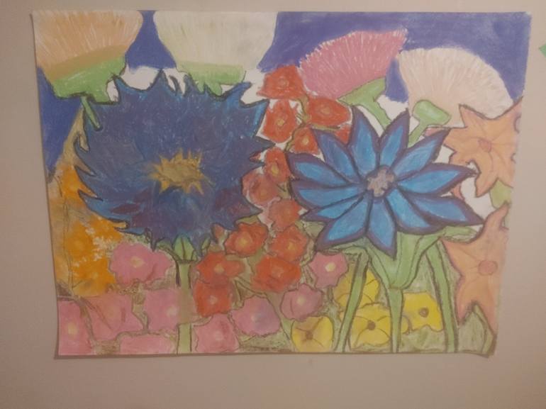 Original Impressionism Floral Drawing by Chad Corbett