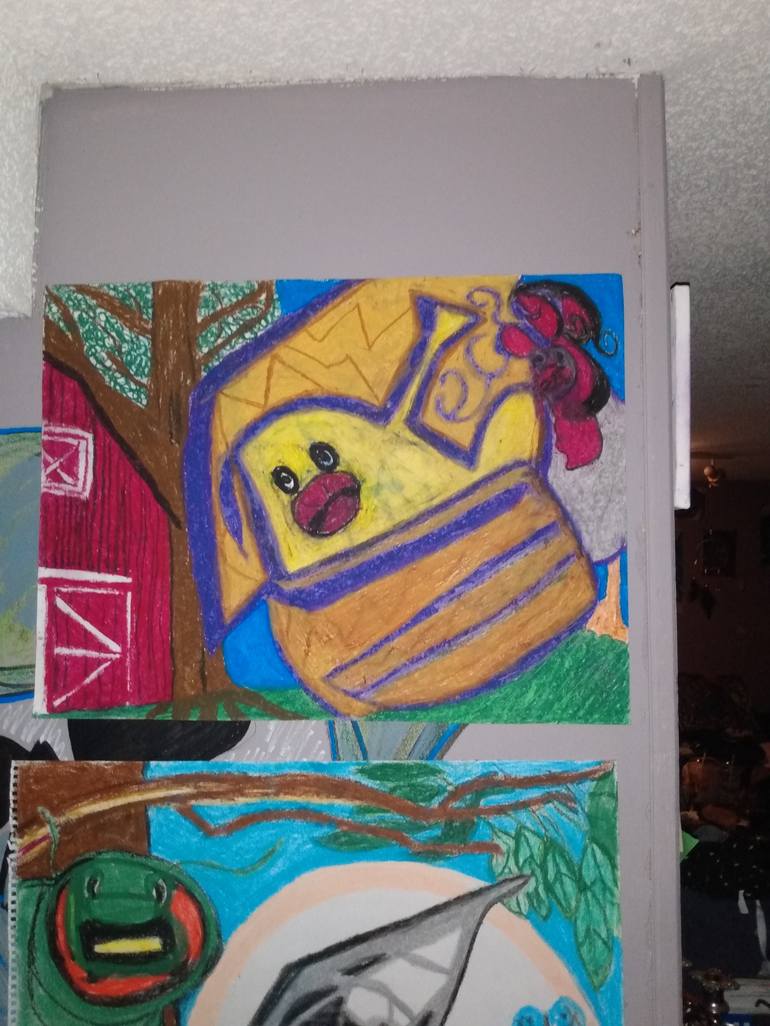 Original Animal Drawing by Chad Corbett | Pop Art Art on Paper | The farm