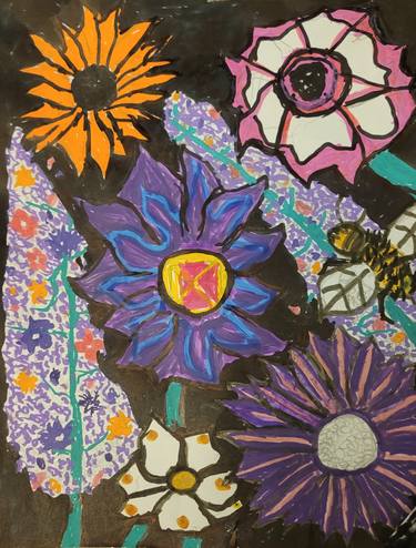 Original Abstract Garden Drawings by Chad Corbett