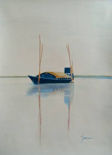 Original Contemporary Seascape Paintings by Joveria Malik