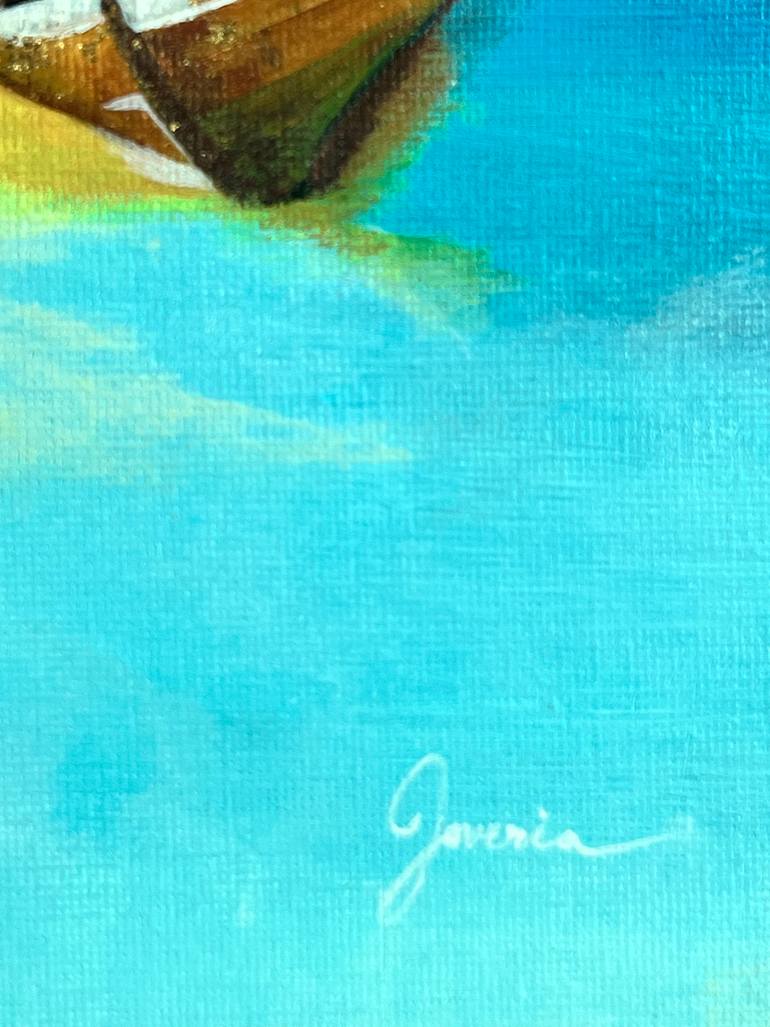 Original Conceptual Seascape Painting by Joveria Malik