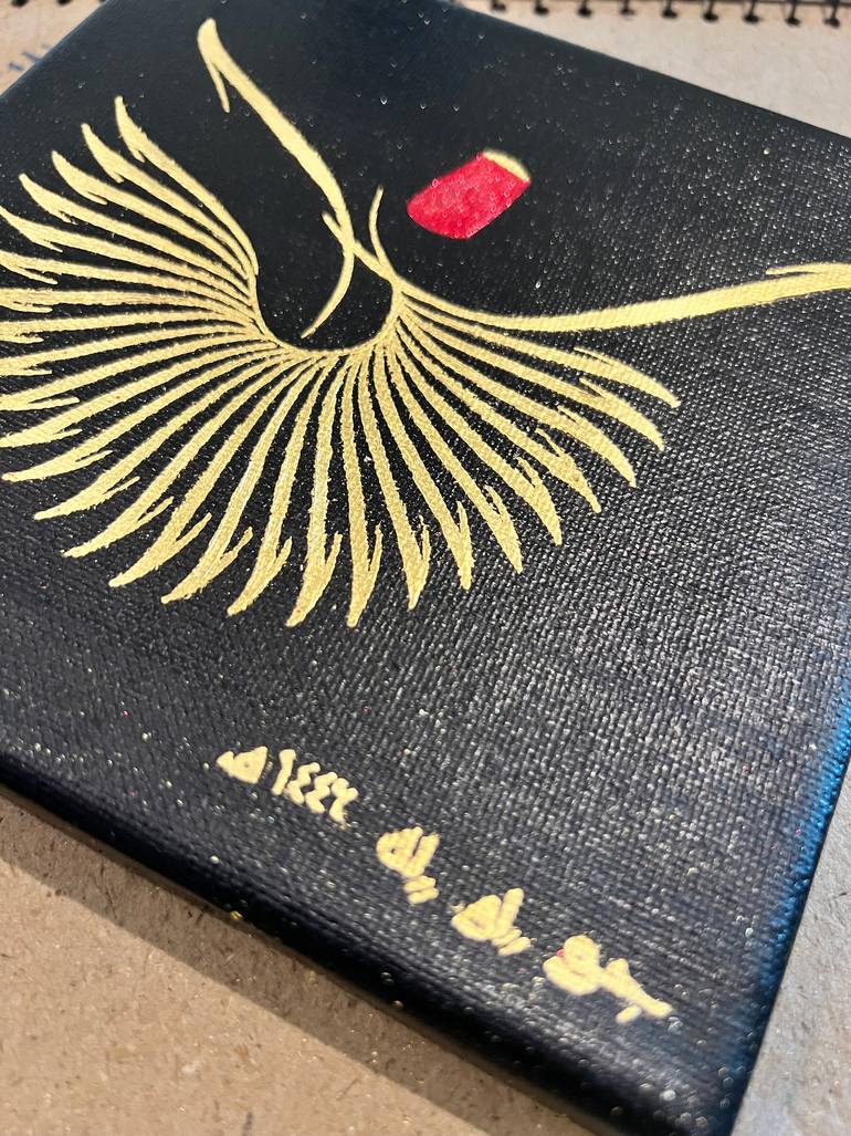 Original Abstract Expressionism Geometric Painting by Joveria Malik