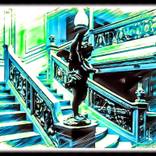 The Titanic Surreal Grand Staircase - Digitally Painted By AJ Valliant by Alexander Valliant