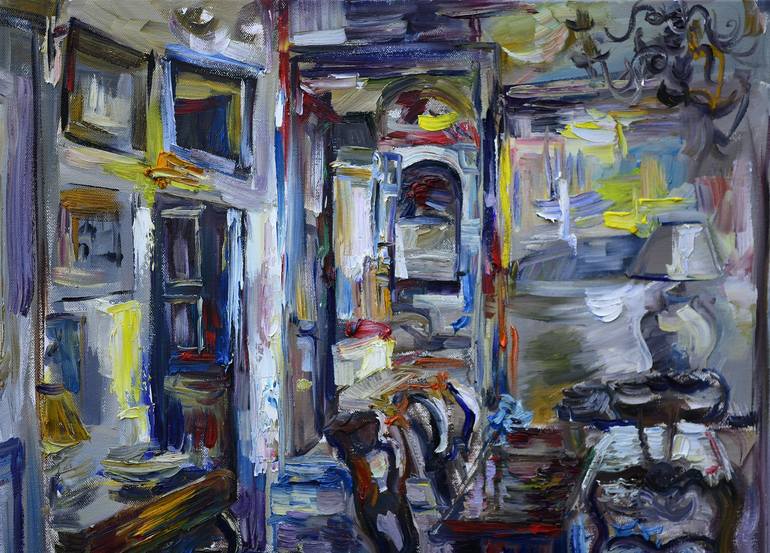 Original Contemporary Interiors Painting by Natasha Chilingirova