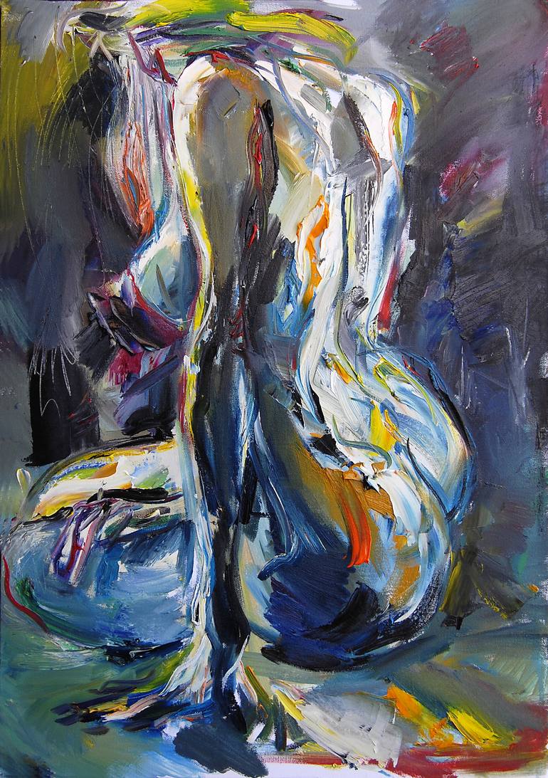 Blue rhapsody Painting by Natasha Chilingirova | Saatchi Art