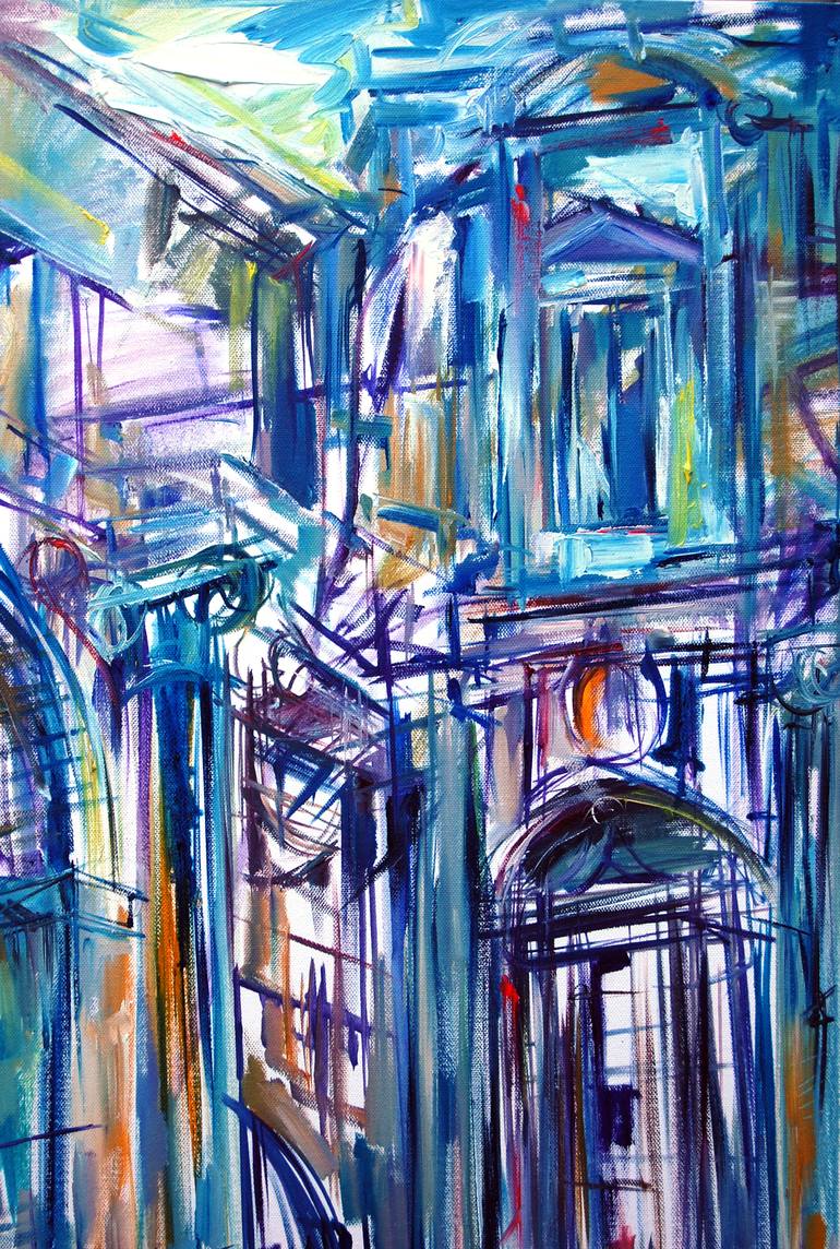 Original Fine Art Architecture Painting by Natasha Chilingirova