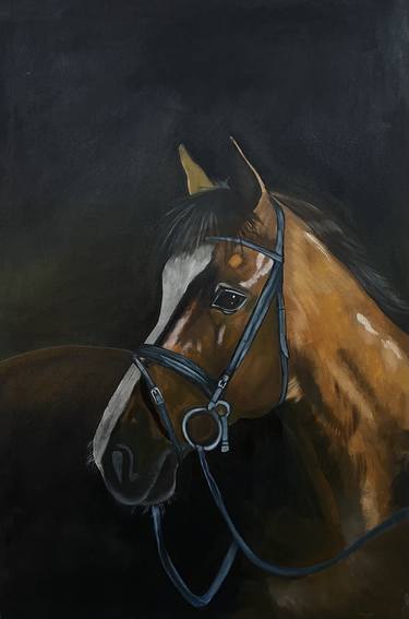 Original Realism Horse Paintings by Two Sisters With Paint