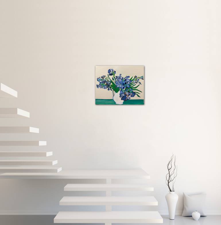 Original Expressionism Floral Painting by Damira Kengeszhankyzy
