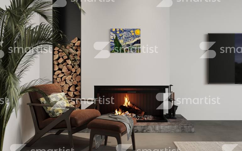 Original Abstract Expressionism Nature Painting by Damira Kengeszhankyzy